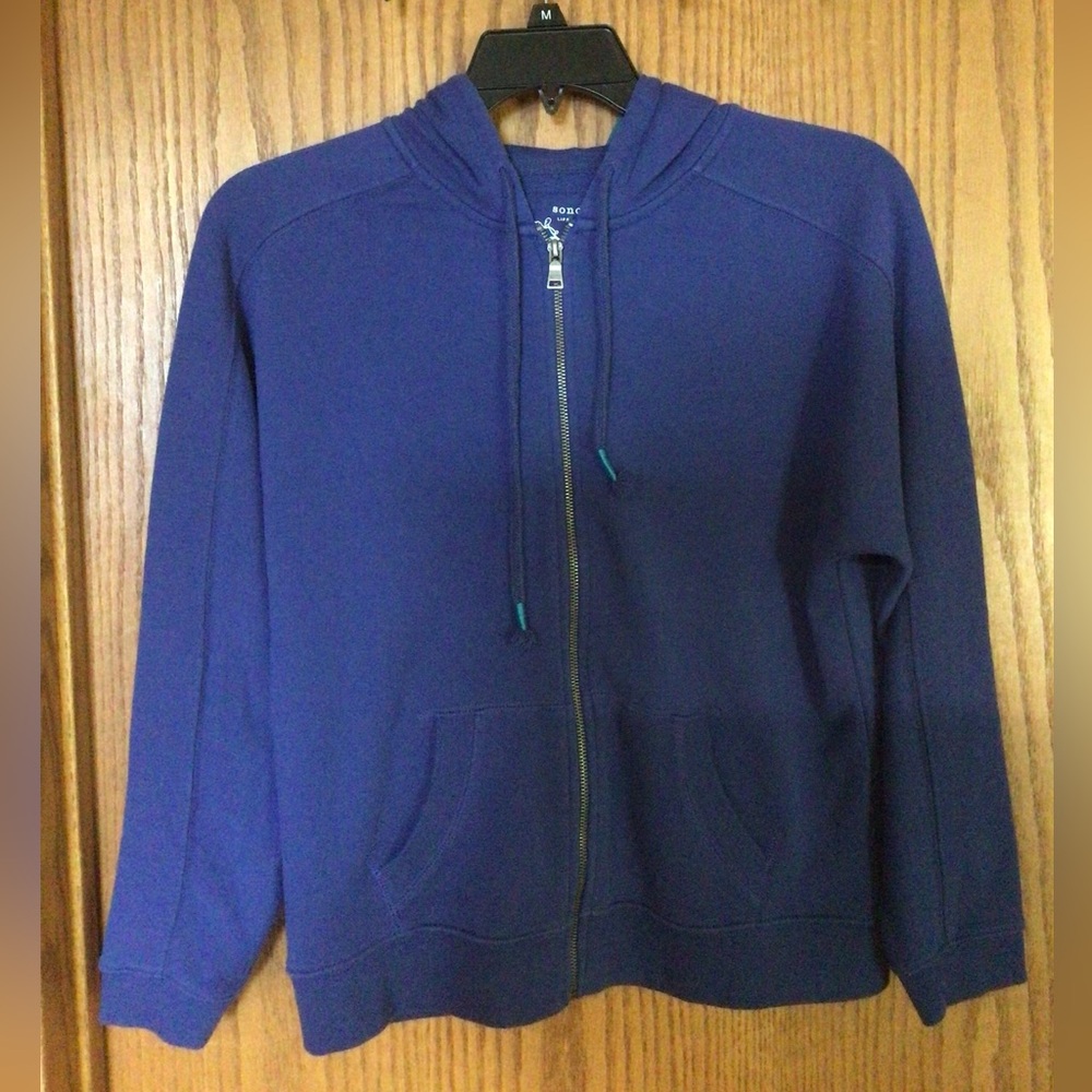 Zip up Hoodie, Sz. M in Blue